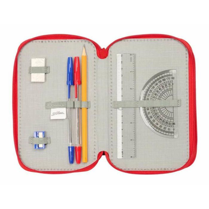 Safta Plumier Triple Spider-Man 37 Pcs, Estuche Escolar para Niños +3 Años 12,5x19,5x5,5cm 3 Safta Plumier Triple Spider-Man 37 Pcs, Estuche Escolar para Niños +3 Años 12,5x19,5x5,5cm 3