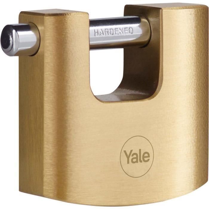 Yale Y114B/70/113/1 Candado de Seguridad de Latón con Arco de Acero Cementado y 3 Llaves 1 Yale Y114B/70/113/1 Candado de Seguridad de Latón con Arco de Acero Cementado y 3 Llaves 1