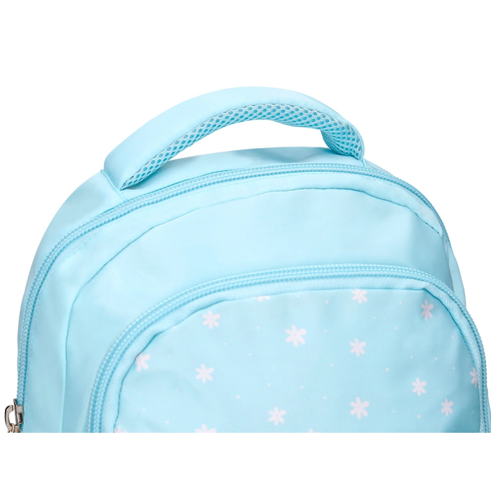 Liderpapel Mochila Multibolsillo Infantil Azul Flowers 350x110x270 mm 7