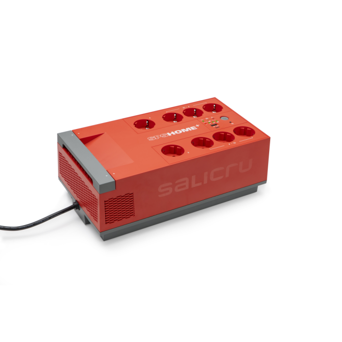 Salicru SPS 850 HOME+ SAI/UPS Línea Interactiva 0.65kVA 360W para Hogar/Oficina con 8 Salidas AC, APFC, AVR y USB