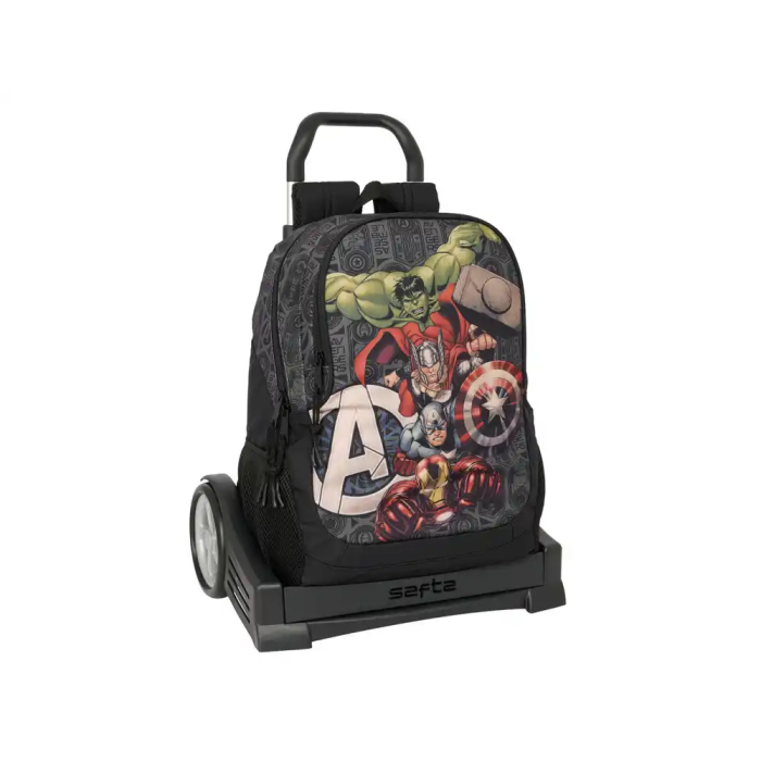 Mochila Escolar con Ruedas The Avengers Vendetta Negro 32 x 44 x 16 cm 0 Mochila Escolar con Ruedas The Avengers Vendetta Negro 32 x 44 x 16 cm 0