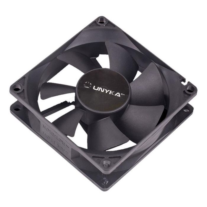 Unykach 51786 Ventilador Caja 80mm Silencioso 19dB para PC, 2000 RPM, 3 pines, Negro 0 Unykach 51786 Ventilador Caja 80mm Silencioso 19dB para PC, 2000 RPM, 3 pines, Negro 0