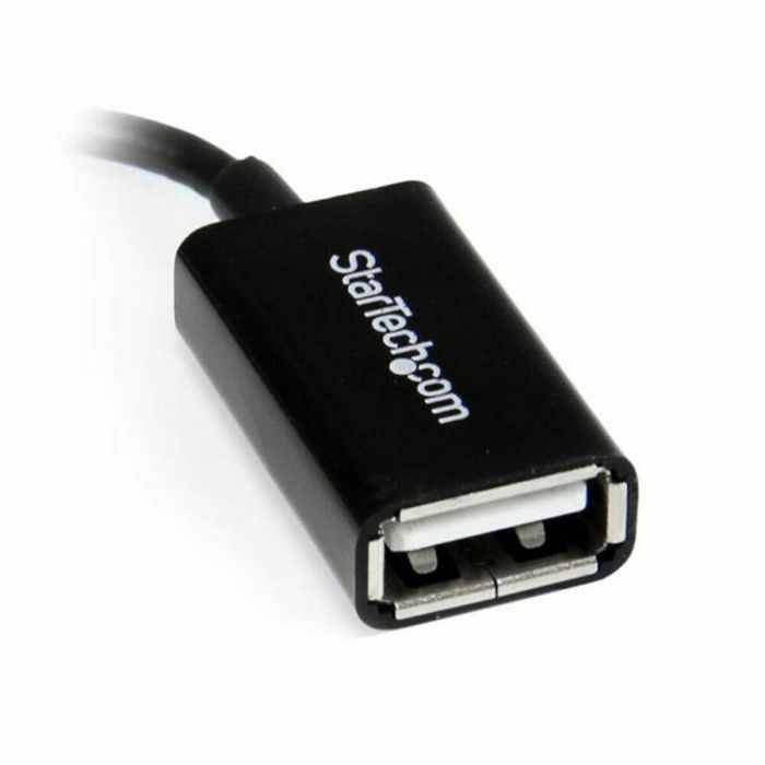 Cable USB a Micro USB Startech UUSBOTGRA Negro 1