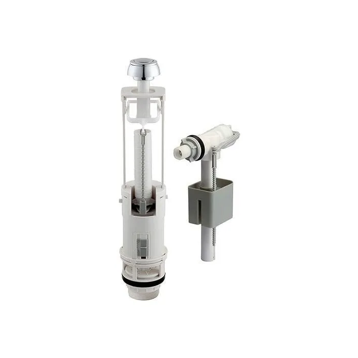Edouard Rousseau Kit de mecanismo de lavado con válvula de flotador de bolsa y botón pulsador 0 Edouard Rousseau Kit de mecanismo de lavado con válvula de flotador de bolsa y botón pulsador 0
