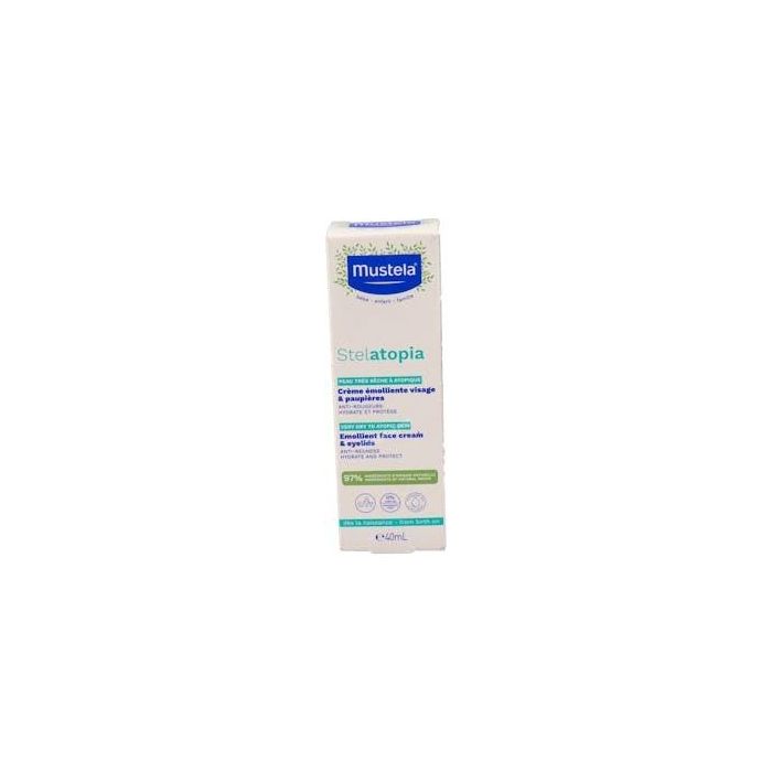 Mustela Stelatopia Crema Facial Emoliente Bebé-Niño 40ml para Piel Muy Seca