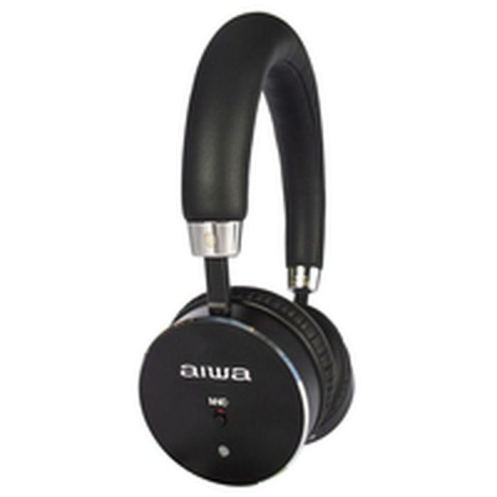 Aiwa Auriculares Inalámbricos HSTBTN-800BK Bluetooth Negro con ANC y Hyperbass 10