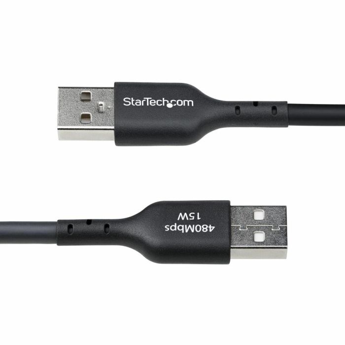 Cable USB A a USB-C Startech USB2AC4MBKE Negro 1 Cable USB A a USB-C Startech USB2AC4MBKE Negro 1