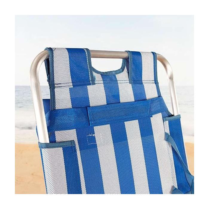 Cojín para silla de playa de textileno azul aktive 35x14x5cm 7