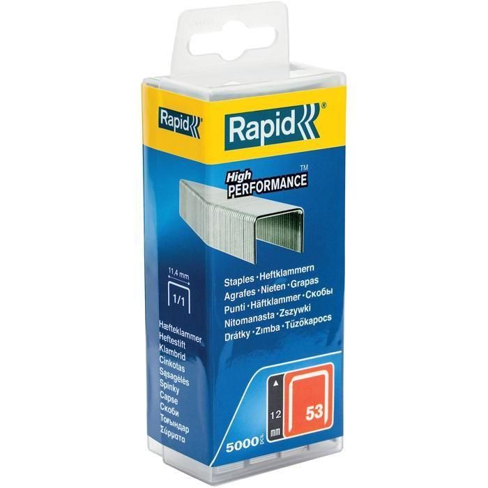 RAPID 5000 grapas n ° 53 Rapid Agraf 12mm 0 RAPID 5000 grapas n ° 53 Rapid Agraf 12mm 0
