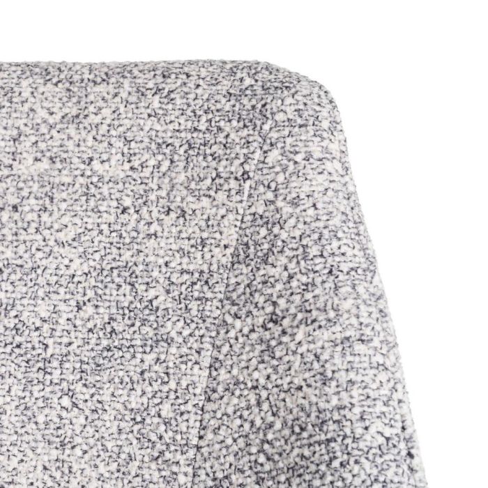 Silla Jaspeado Gris-Blanco Tejido-Metal 50 X 57 X 81 cm