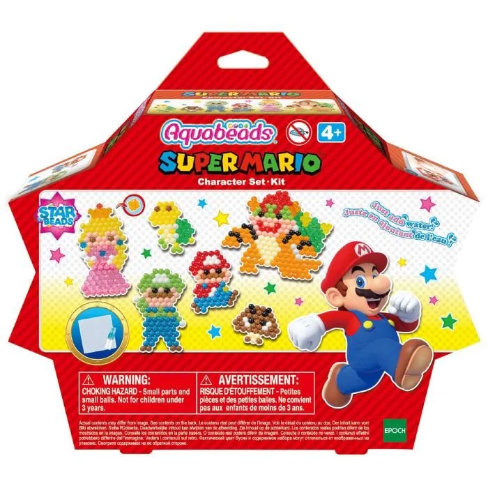 Aquabeads Super Mario Set Personajes 31946 - Figuras para Crear con Abalorios de Más de 690 Piezas 1