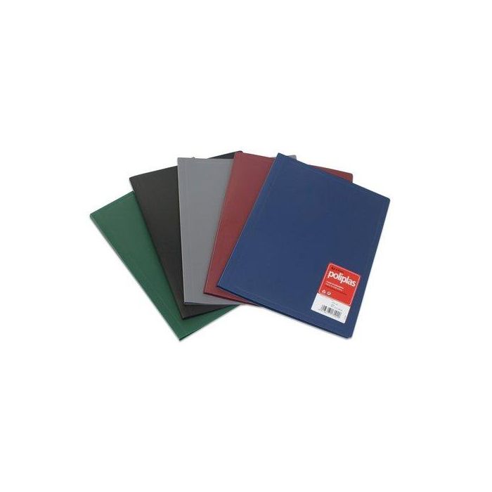 Carpeta Fundas (Tarifario) Grafoplas Pp Flexible Poliplas Opaco Fº 20 F. Granate (Set de 8)