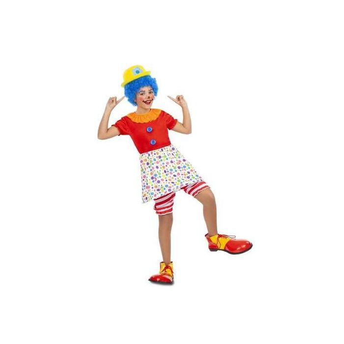 Disfraz payasa aro 7-9 años (vestido con aro y pololos) 1 Disfraz payasa aro 7-9 años (vestido con aro y pololos) 1
