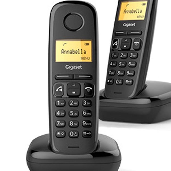 Gigaset A270 Duo Teléfono Fijo Inalámbrico ECO DECT, Pantalla Alfanumérica, Función Alarma 1