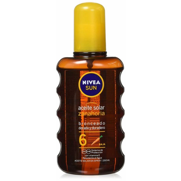 Aceite Solar Nivea SUN ZANAHORIA Spf 6 200 ml 0 Aceite Solar Nivea SUN ZANAHORIA Spf 6 200 ml 0
