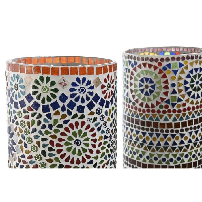 Lampara Sobremesa Shabby DKD Home Decor Multicolor 15 x 30 x 15 cm (2 Unidades) 4 Lampara Sobremesa Shabby DKD Home Decor Multicolor 15 x 30 x 15 cm (2 Unidades) 4