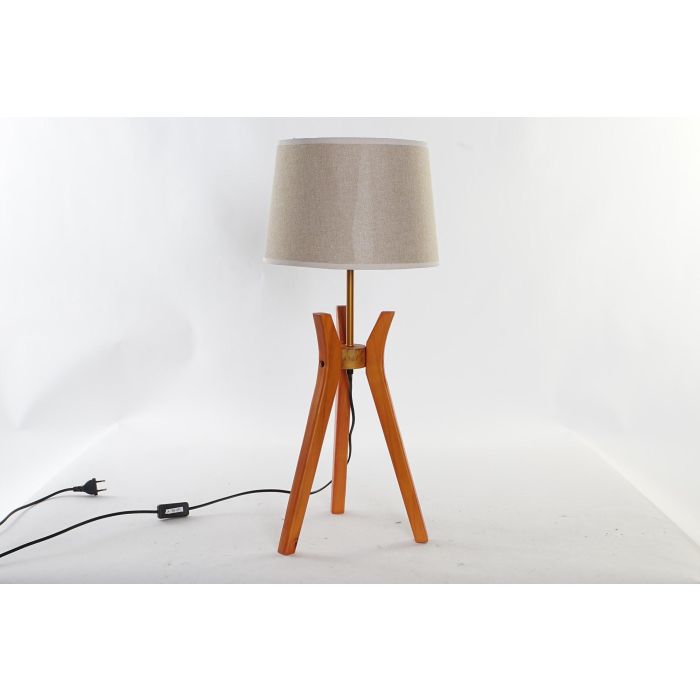 Lampara Sobremesa Scandi DKD Home Decor Marron Beige 30 x 69 x 30 cm