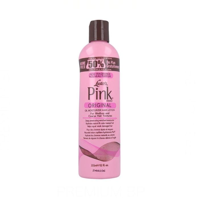 Luster Pink Oil Moist Loción Original 355 ml/12Oz - Hidratante con ProVitamina B5 para cabello fuerte