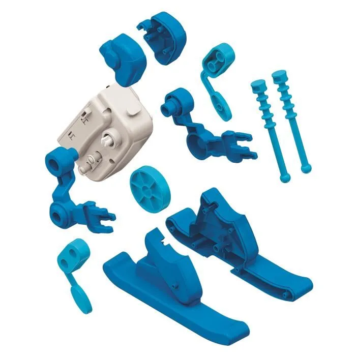 Clementoni 8005125529100 Robot de Acción Esquí Juguete Educativo para Niños