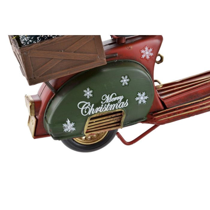 DKD Home Decor Vehiculo Decoracion Navidad Tradicional Rojo Verde 26.5 x 10.5 x 20 cm 3