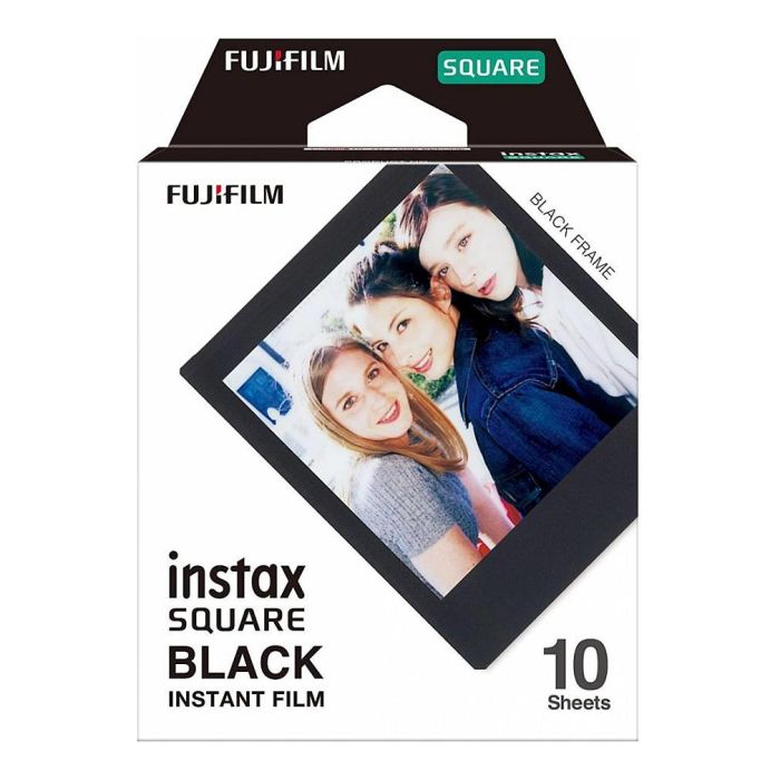 FUJIFILM Película Instax Square SQ6/SQ10/SQ20, Marco Negro, 10 Unidades, 62 x 62 mm 1 FUJIFILM Película Instax Square SQ6/SQ10/SQ20, Marco Negro, 10 Unidades, 62 x 62 mm 1
