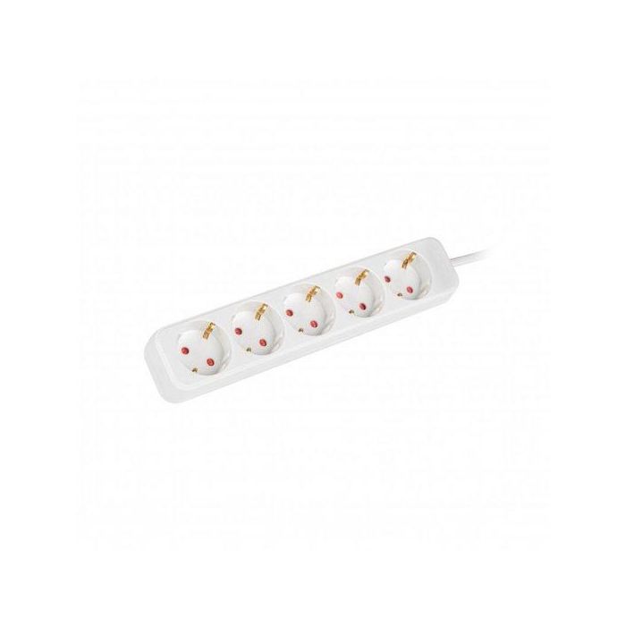 Regleta Enchufes 5 Tomas Schuko Lanberg 1,5 m Blanco 1 Regleta Enchufes 5 Tomas Schuko Lanberg 1,5 m Blanco 1