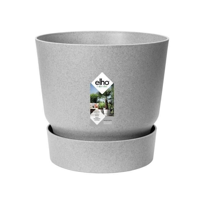 Maceta redonda ELHO Greenville 47 - Exterior - Ø 47 x H 44,1 cm - Hormigón vivo gris 1 Maceta redonda ELHO Greenville 47 - Exterior - Ø 47 x H 44,1 cm - Hormigón vivo gris 1
