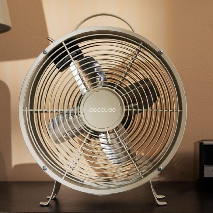 Ventilador de Sobremesa Cecotec EnergySilence 400 RetroDesk Beige 25 W 1