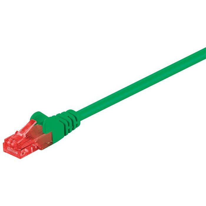MicroConnect Cable de Red CAT6 U/UTP Verde 0.25m - Conexión Ethernet para Switch, Router y Módem