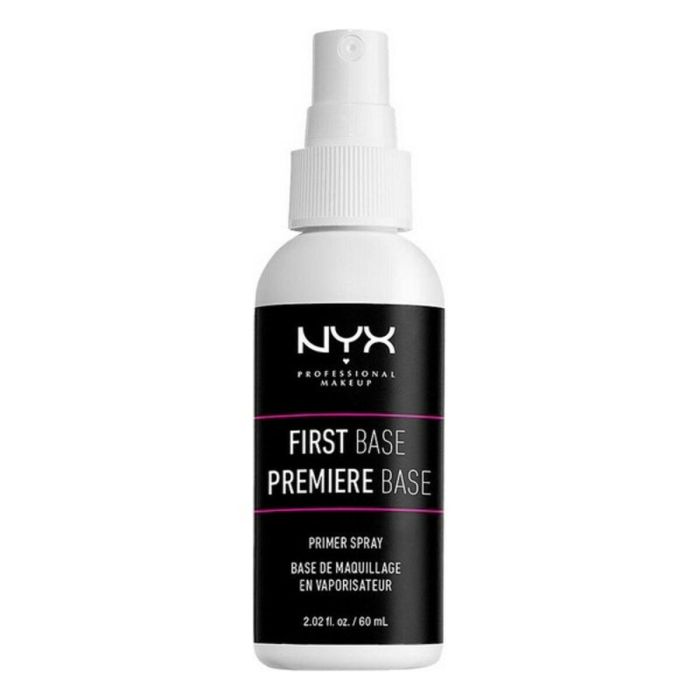 NYX Professional Make Up FIRST BASE Prebase de Maquillaje en Spray Hidratante, Acabado Suave y Larga Duración, Cruelty Free 60 ml