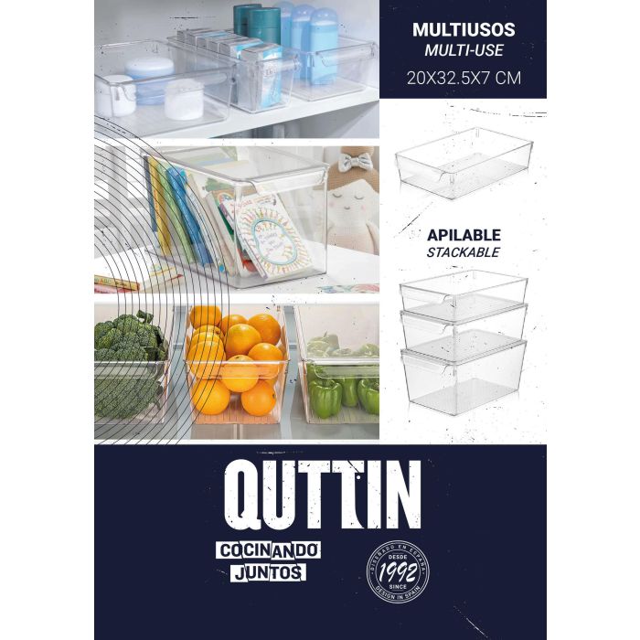 Quttin Organizador Multiuso 20 x 32.5 x 7 cm (12 Unidades) 8
