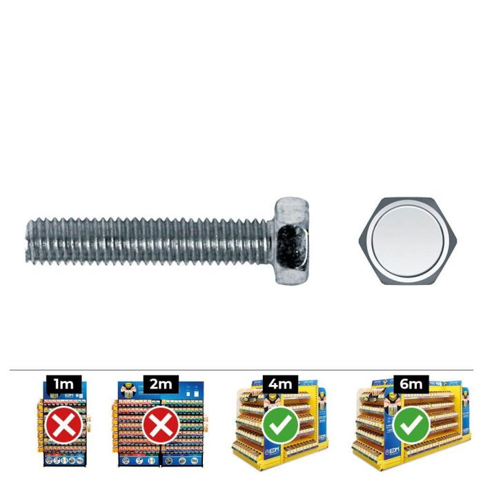 Celo Tornillo Métrico Hexagonal DIN 933 Ø5x45mm Zincado Caja 250 Unidades Celo Tornillo Métrico Hexagonal DIN 933 Ø5x45mm Zincado Caja 250 Unidades