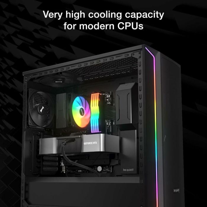 be quiet! Pure Rock 3 LX Refrigerador de aire para procesador, ventilador de 12 cm, Negro 6
