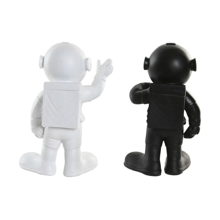 DKD Home Decor Figura Decorativa de Resina Moderno Astronauta Colores Blanco y Negro 13x27x20 cm - Pack de 2 Unidades 1 DKD Home Decor Figura Decorativa de Resina Moderno Astronauta Colores Blanco y Negro 13x27x20 cm - Pack de 2 Unidades 1