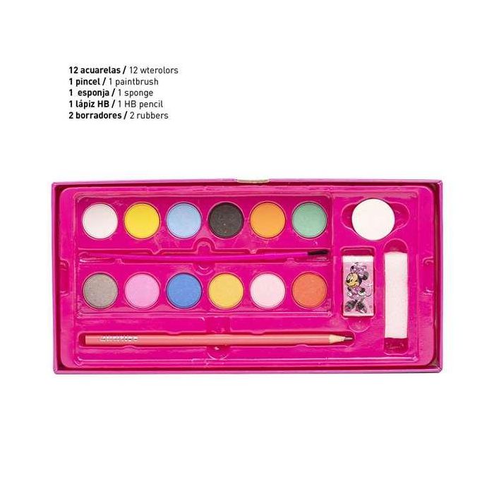 Set de pintura Minnie Mouse Maletín Rosa 2 Set de pintura Minnie Mouse Maletín Rosa 2