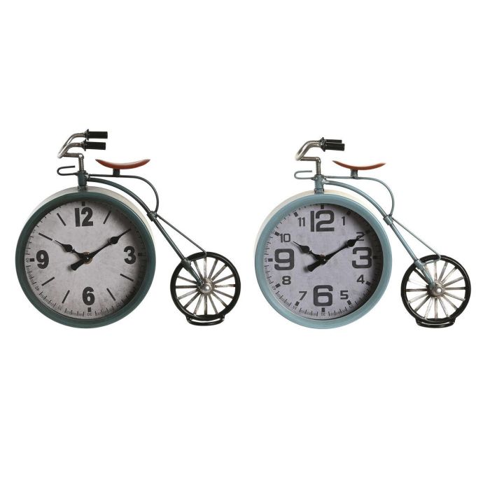 Reloj Sobremesa Vintage DKD Home Decor Azul Verde 8 x 21 x 24 cm (2 Unidades) 1 Reloj Sobremesa Vintage DKD Home Decor Azul Verde 8 x 21 x 24 cm (2 Unidades) 1
