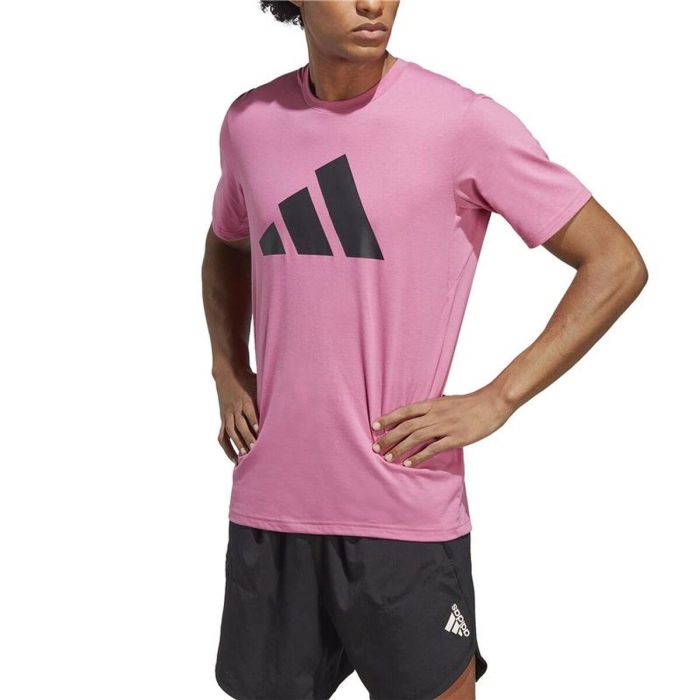 Camiseta de Manga Corta Hombre Adidas IC1218 Ciruela (S) 5