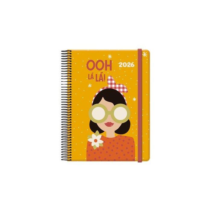 Agenda Anual (2026) Dohe Cute Espiral Tapa Extra Con Goma 150X210 D/P Oh, La La