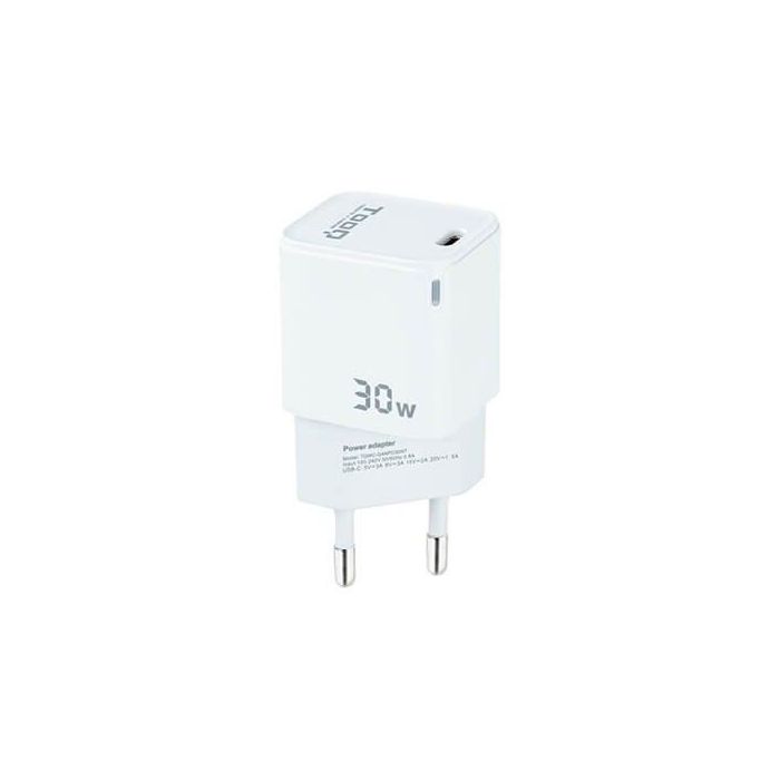 TOOQ CARGADOR DE PARED GAN USB-C/PD 30W 0 TOOQ CARGADOR DE PARED GAN USB-C/PD 30W 0