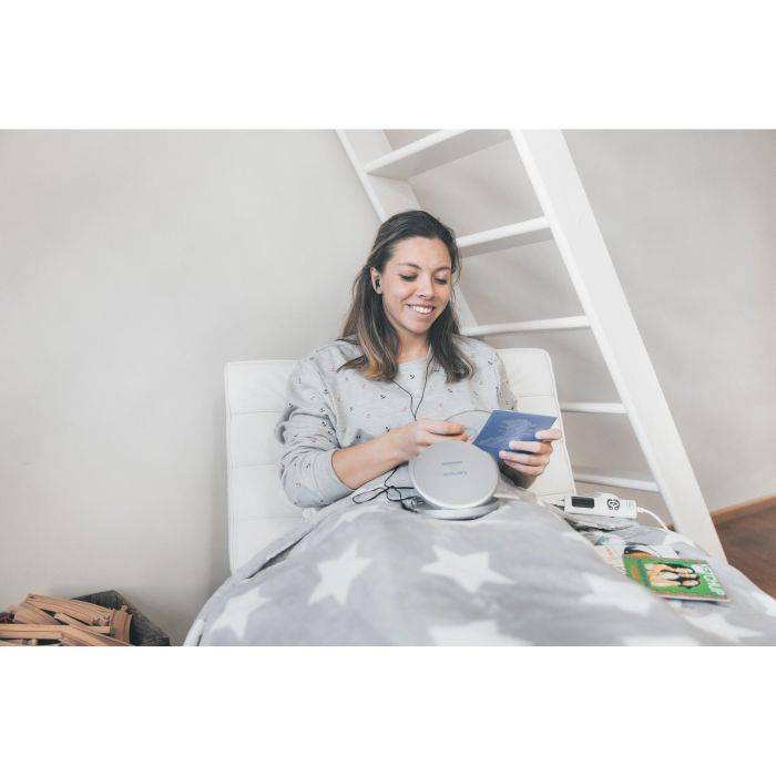 Lenco CD-201 Reproductor de CD Portátil Plata con MP3 y Antichoque 2