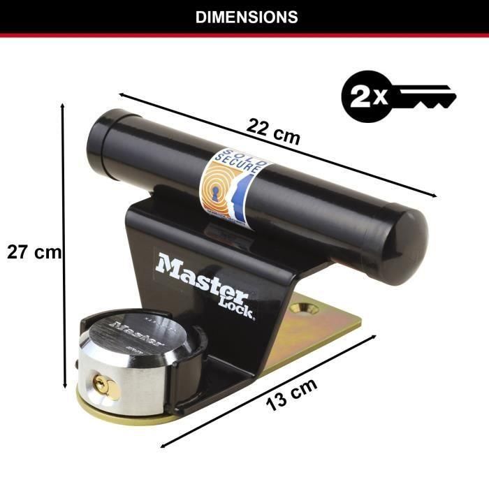 MASTER LOCK Cerradura para puerta de garaje basculante - Negro 3 MASTER LOCK Cerradura para puerta de garaje basculante - Negro 3