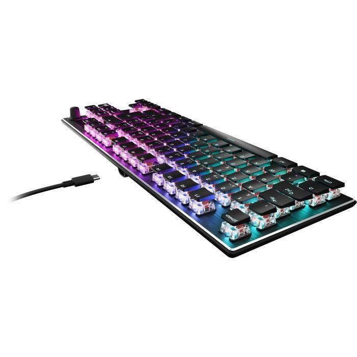 Teclado mecánico compacto para juegos RGB - TURTLE BEACH - Vulcan TKL - Negro 2