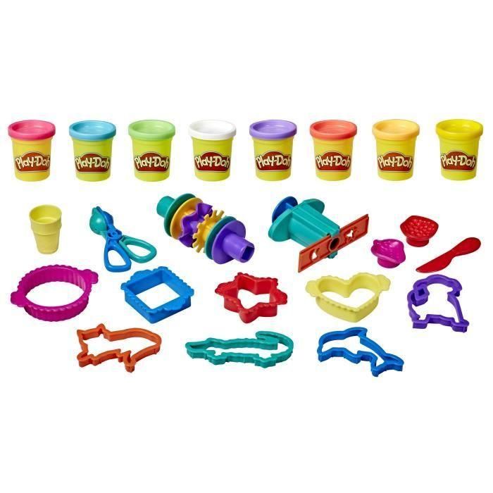 Play-Doh - Caja de súper accesorios y 5 botes de plastilina de 56 g cada uno 1 Play-Doh - Caja de súper accesorios y 5 botes de plastilina de 56 g cada uno 1