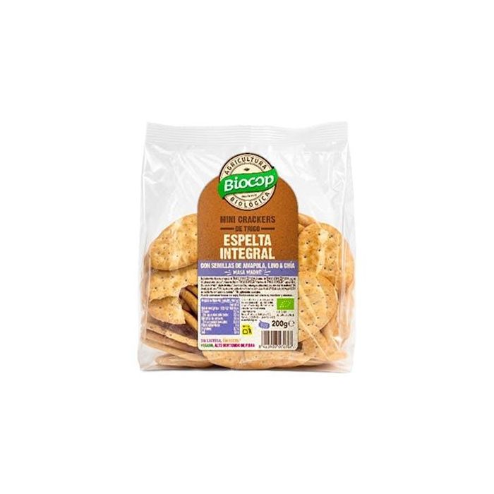 Biocop Mini Cracker Integral Semilla Masa Madre 200g