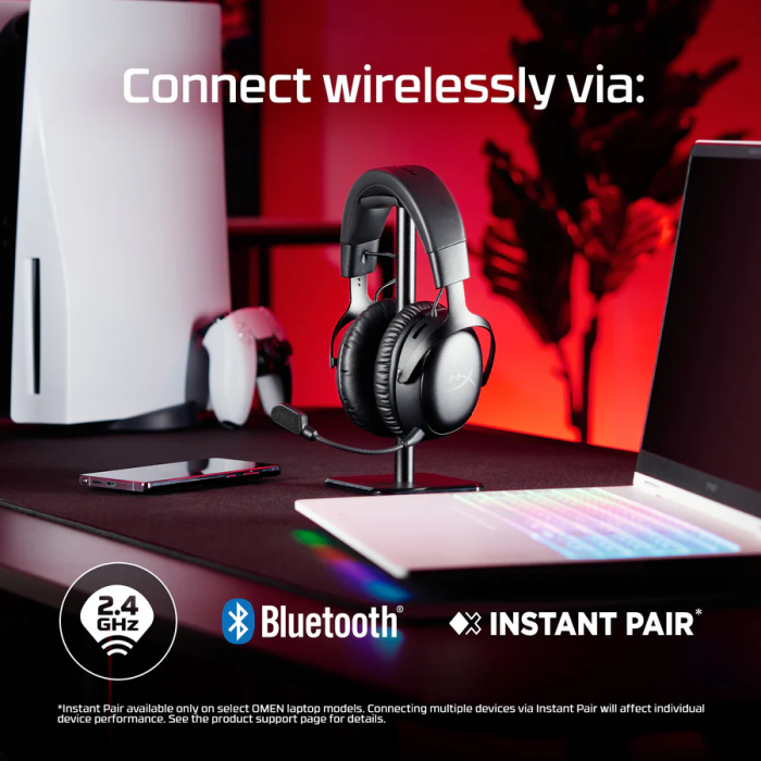 HyperX Cloud III S Auriculares inalámbricos gaming, Bluetooth, 120h batería, DTS Headphone:X, micrófono 10mm, negro 1 HyperX Cloud III S Auriculares inalámbricos gaming, Bluetooth, 120h batería, DTS Headphone:X, micrófono 10mm, negro 1