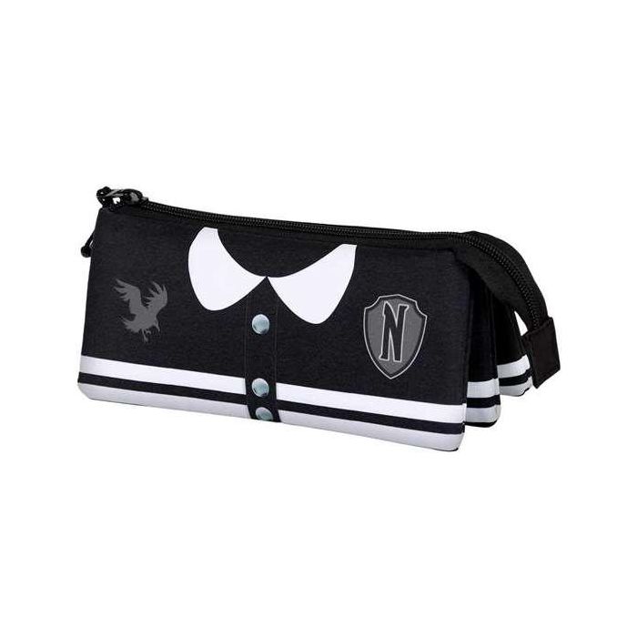 Karactermania Portatodo Triple Fan 2.0 Miércoles Varsity Estuche Escolar Negro Poliéster 23 x 7 x 11 cm 2 Karactermania Portatodo Triple Fan 2.0 Miércoles Varsity Estuche Escolar Negro Poliéster 23 x 7 x 11 cm 2