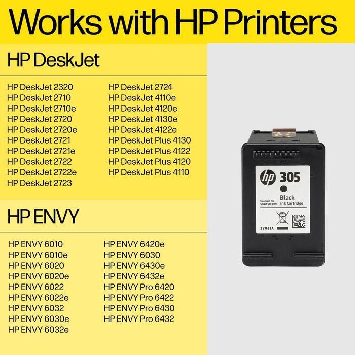 HP 305 Tri-color Original Ink Cartridge 2 HP 305 Tri-color Original Ink Cartridge 2