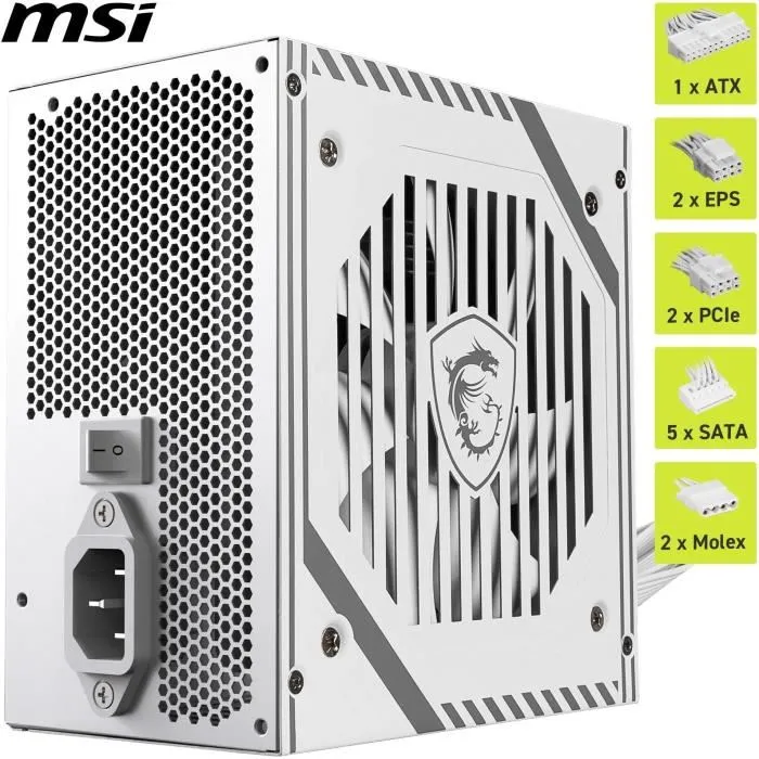 MSI Fuente de Alimentación PC MAG A650BNL 650W 80 Plus Bronze Blanca 306-7ZPAX27-HH9 5