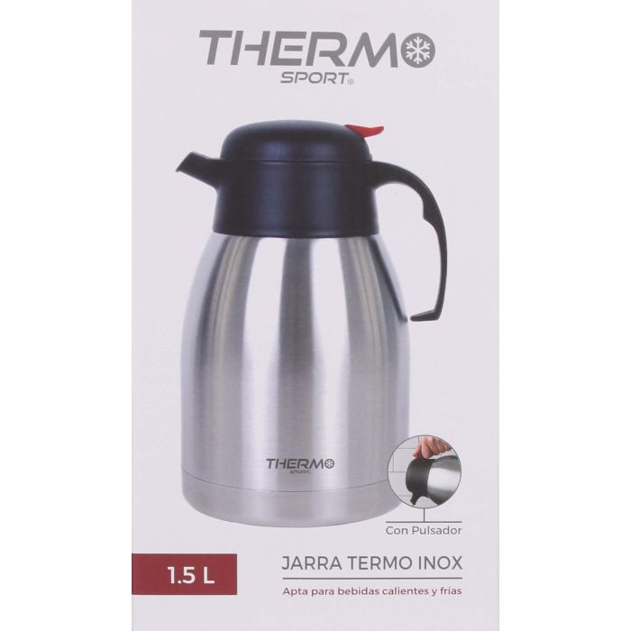 Jarra Termo Inox 1.5 Lt con Pulsador Thermosport (6 Unidades) 1 Jarra Termo Inox 1.5 Lt con Pulsador Thermosport (6 Unidades) 1