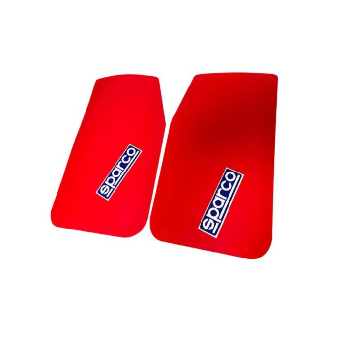 Sparco S03791RS Faldillas Coche Rojo Universal Protección Salpicaduras Pack 2 Unidades 47X28 cm 2